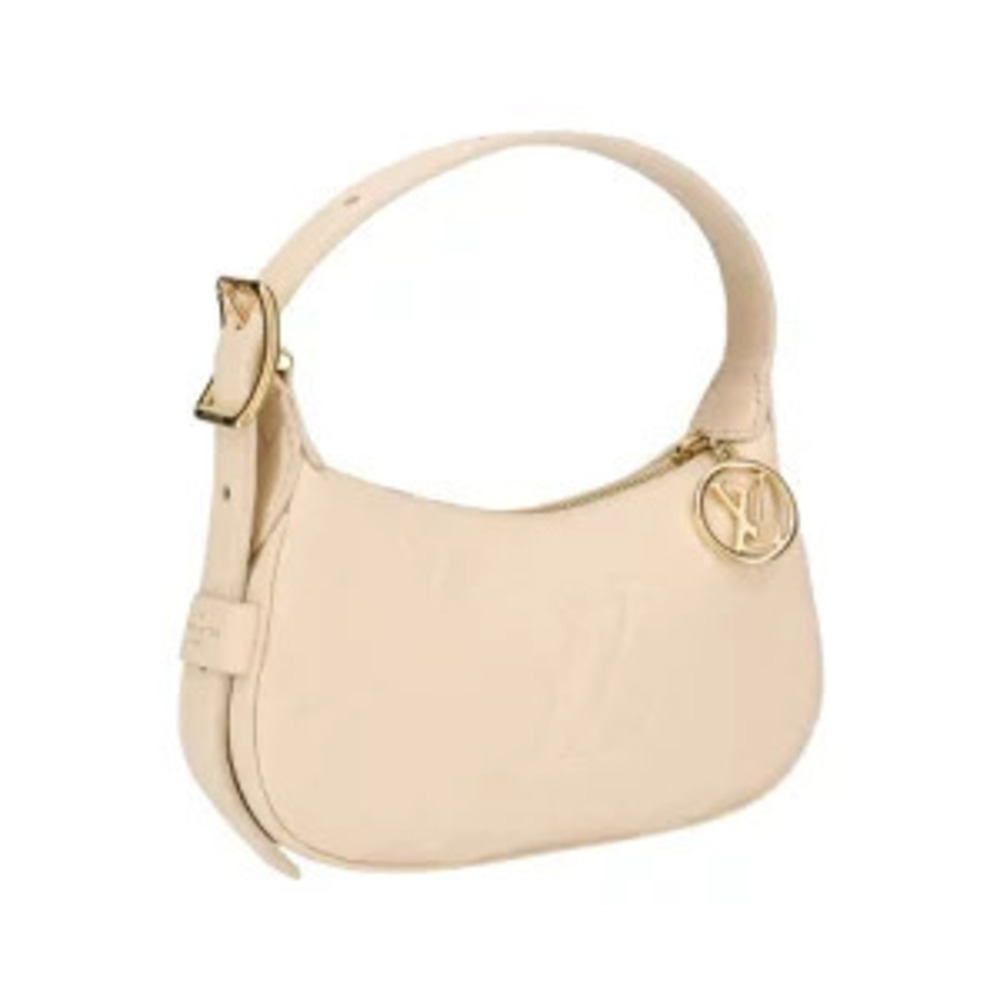 Louis Vuitton Empreinte White Monogram Cream Moon Handbag White Cream